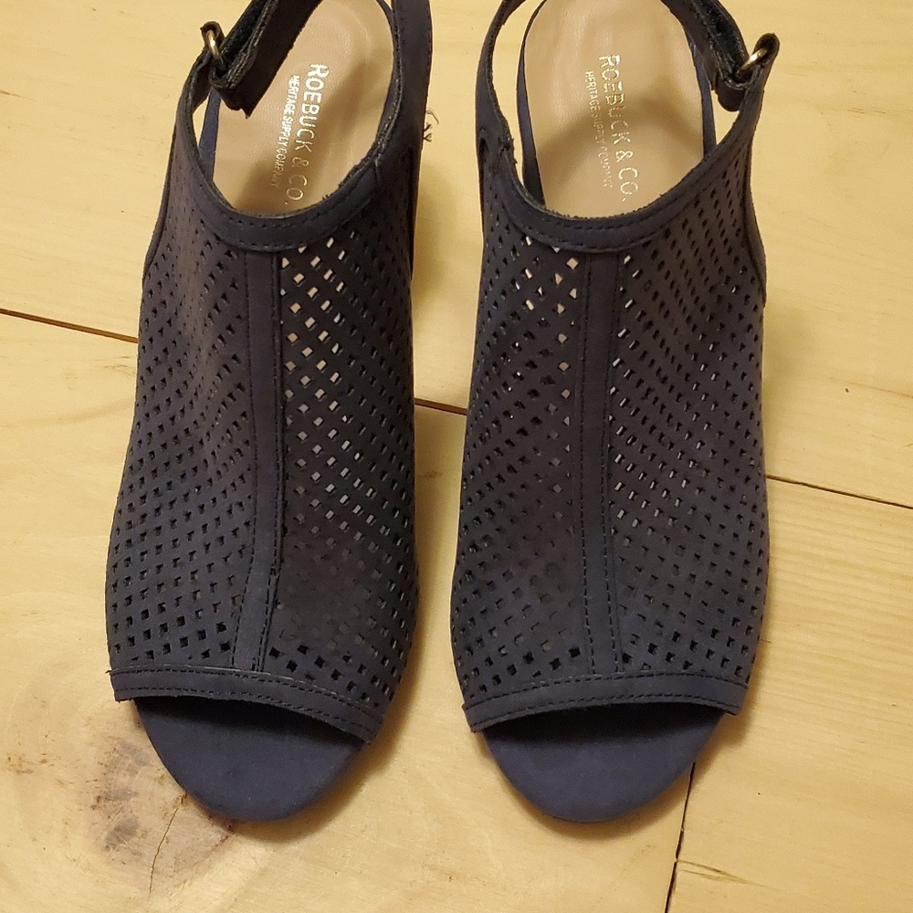 Denim blue sandals